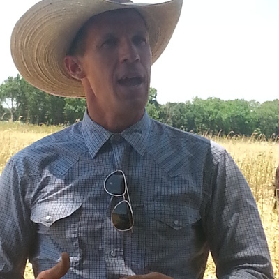 Matt discussing cover crops & cattle handling